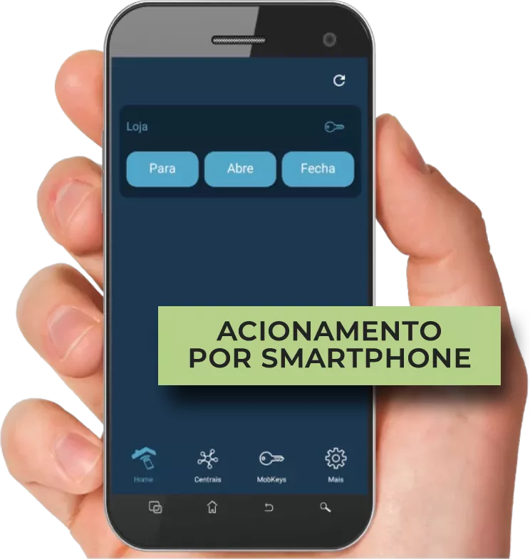 acionamento pelo smartphone